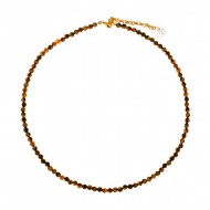 Κολιέ από πέτρα μάτι τίγρη